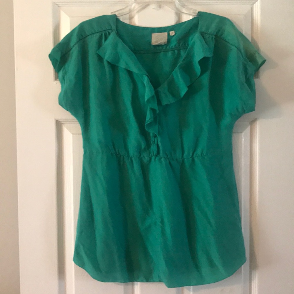 Silky Teal Blouse